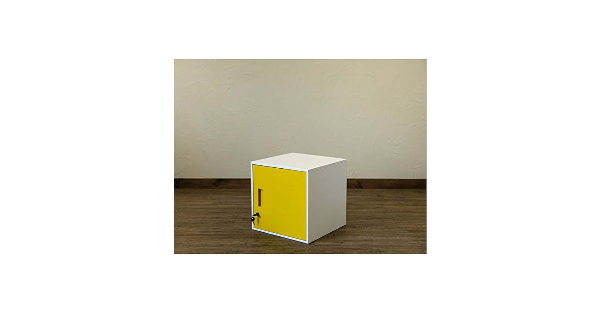 Amazon.co.jp: キューブBOX 鍵付きロッカー BK/BL/RD/WH/YE